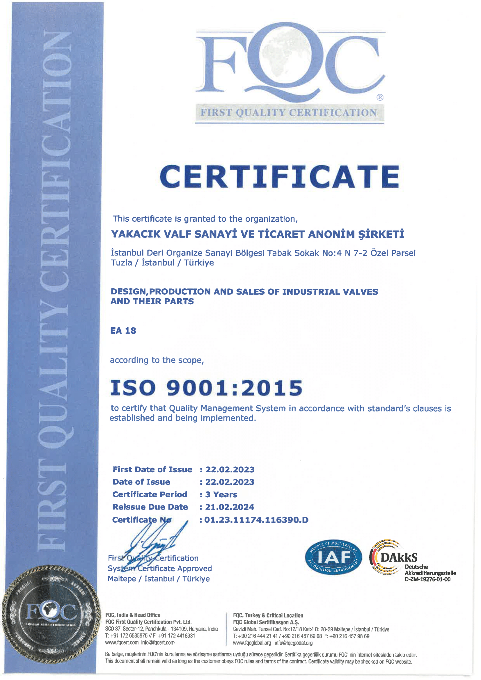 DIN EN ISO 9001 - 2015